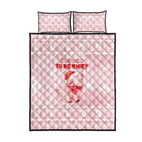 Merry Pigmas Quilt Bed Set Is It Too Late To Be Nice - Wonder Print Shop