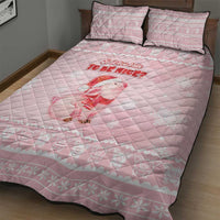 Merry Pigmas Quilt Bed Set Is It Too Late To Be Nice - Wonder Print Shop