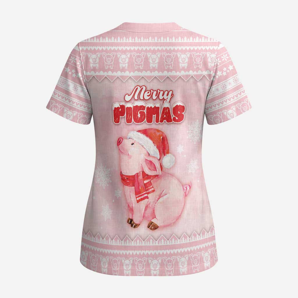 Merry Pigmas Scrub Top Is It Too Late To Be Nice - Wonder Print Shop
