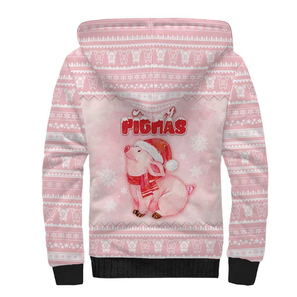 Merry Pigmas Sherpa Hoodie Is It Too Late To Be Nice - Wonder Print Shop