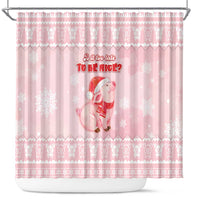 Merry Pigmas Shower Curtain Is It Too Late To Be Nice - Wonder Print Shop