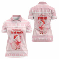 Merry Pigmas Women Polo Shirt Is It Too Late To Be Nice - Wonder Print Shop