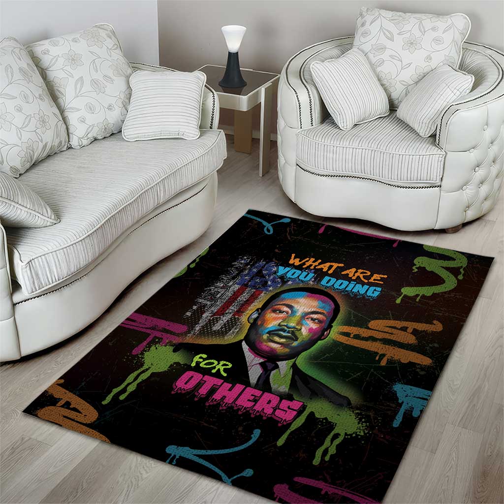 Martin Luther King Jr Day Area Rug What Are You Doing For Others - Wonder Print Shop
