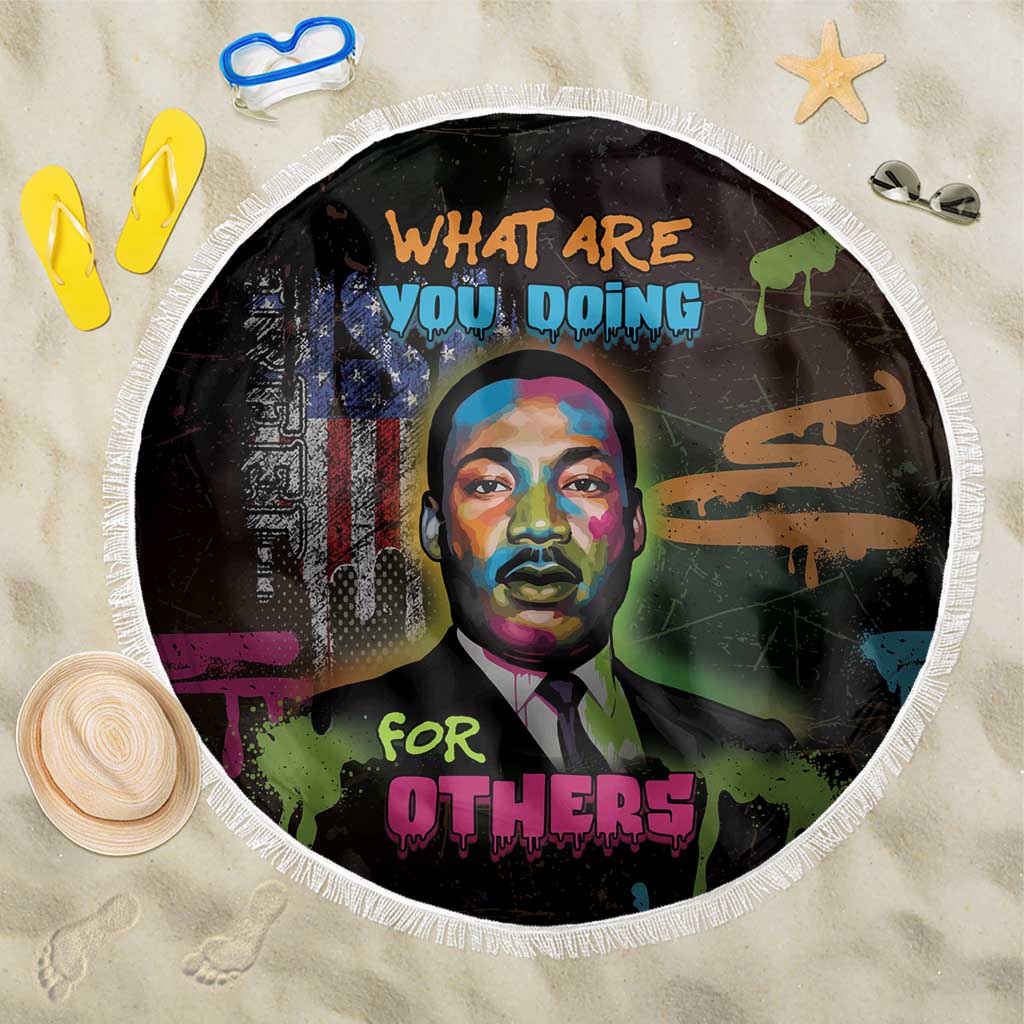 Martin Luther King Jr Day Beach Blanket What Are You Doing For Others - Wonder Print Shop