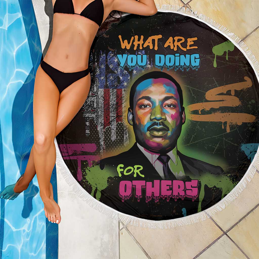 Martin Luther King Jr Day Beach Blanket What Are You Doing For Others - Wonder Print Shop