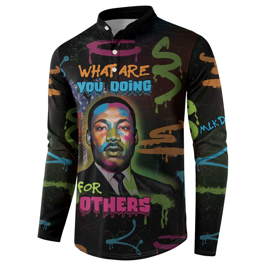 Martin Luther King Jr Day Button Sweatshirt What Are You Doing For Others - Wonder Print Shop