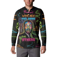 Martin Luther King Jr Day Button Sweatshirt What Are You Doing For Others - Wonder Print Shop
