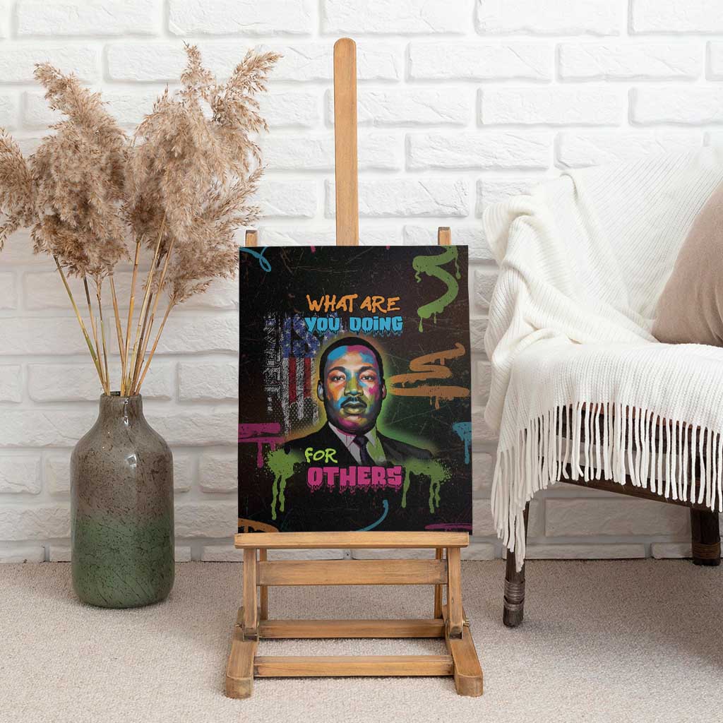 Martin Luther King Jr Day Canvas Wall Art What Are You Doing For Others - Wonder Print Shop