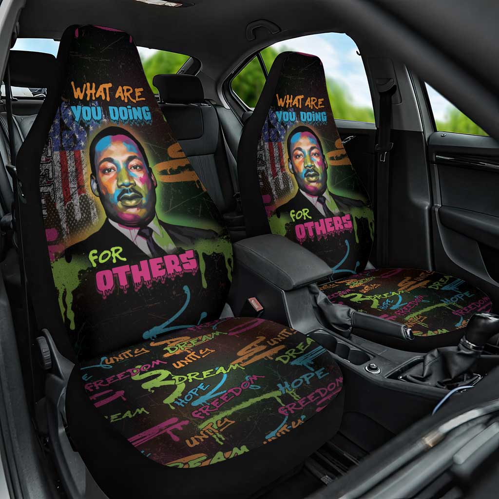 Martin Luther King Jr Day Car Seat Cover What Are You Doing For Others - Wonder Print Shop
