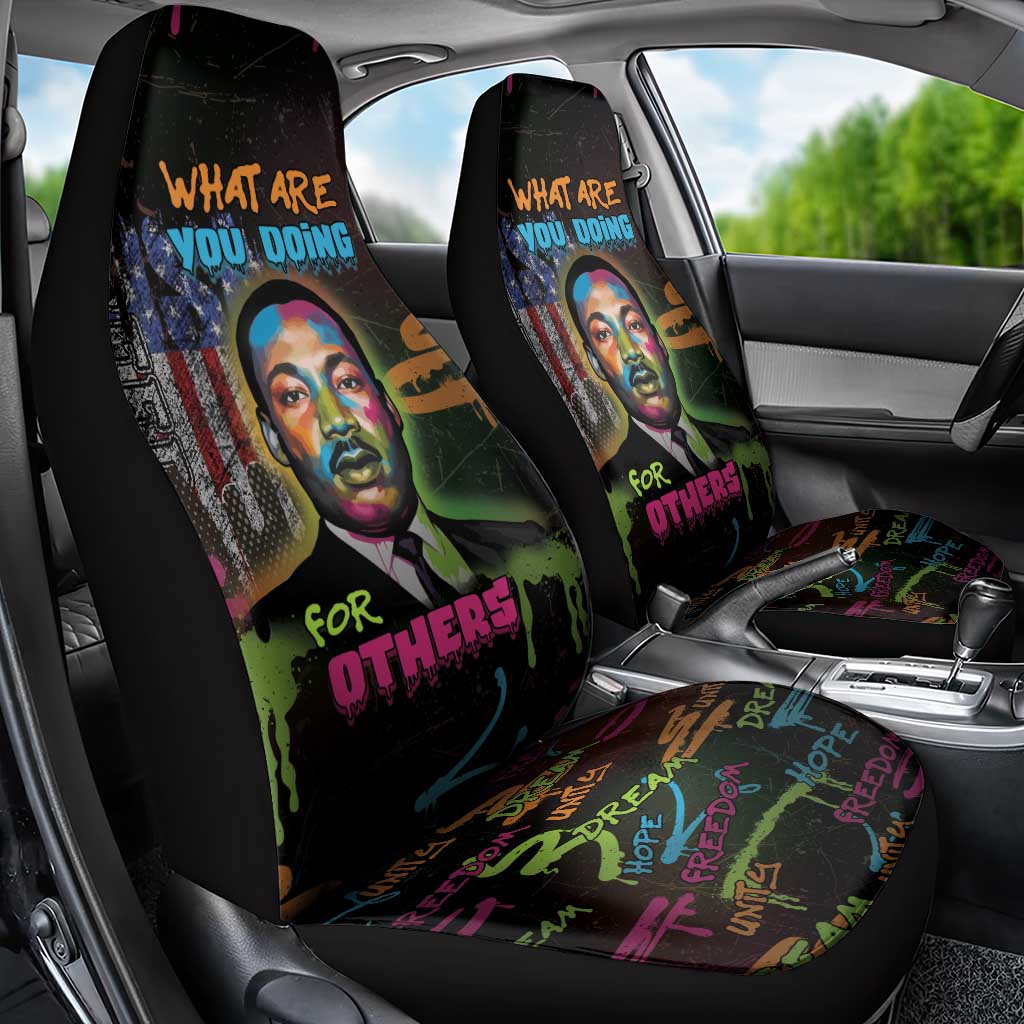 Martin Luther King Jr Day Car Seat Cover What Are You Doing For Others - Wonder Print Shop