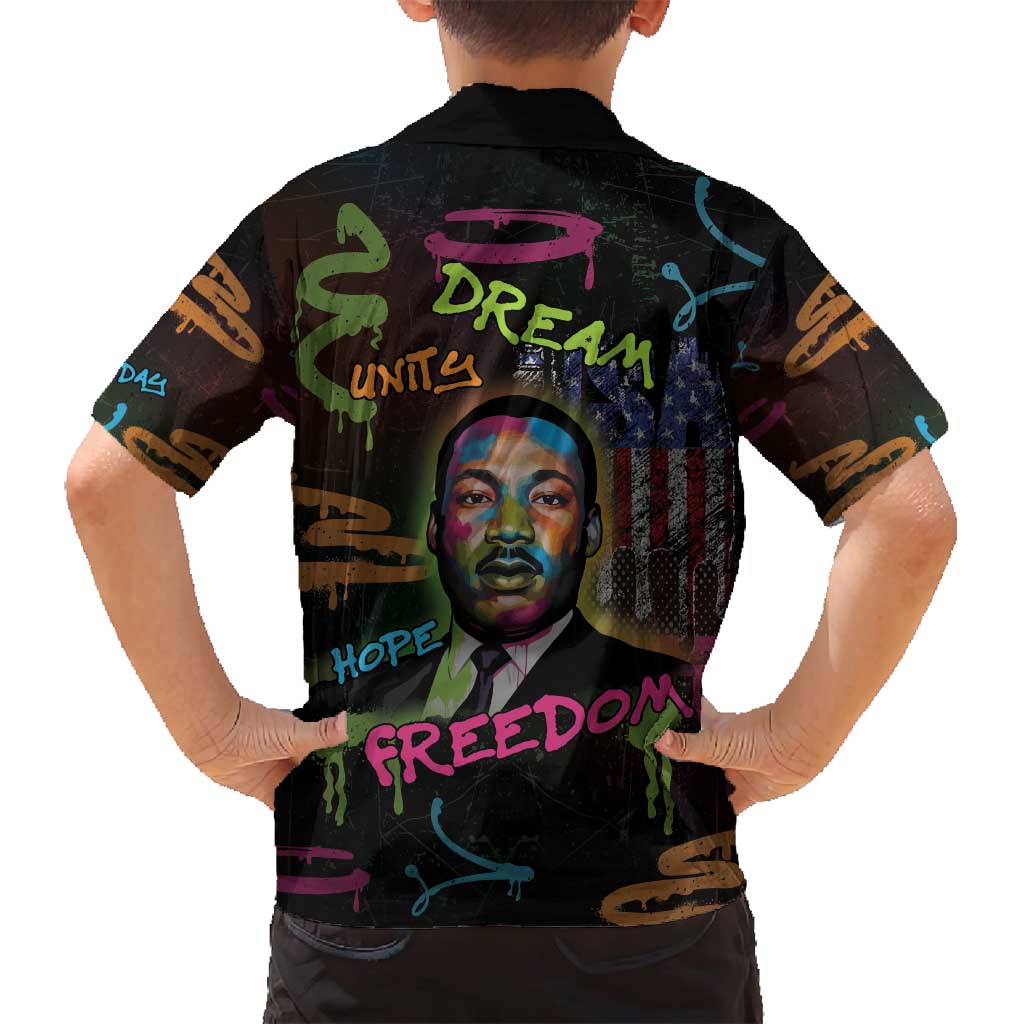 Martin Luther King Jr Day Family Matching Long Sleeve Bodycon Dress and Hawaiian Shirt What Are You Doing For Others - Wonder Print Shop