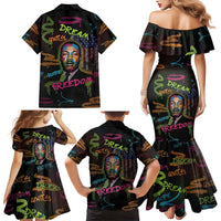 Martin Luther King Jr Day Family Matching Mermaid Dress and Hawaiian Shirt What Are You Doing For Others - Wonder Print Shop