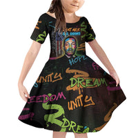Martin Luther King Jr Day Family Matching Off Shoulder Short Dress and Hawaiian Shirt What Are You Doing For Others - Wonder Print Shop