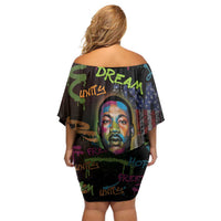 Martin Luther King Jr Day Family Matching Off Shoulder Short Dress and Hawaiian Shirt What Are You Doing For Others - Wonder Print Shop