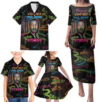 Martin Luther King Jr Day Family Matching Puletasi and Hawaiian Shirt What Are You Doing For Others - Wonder Print Shop
