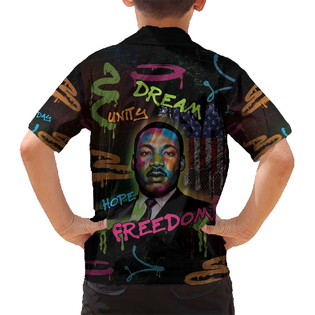 Martin Luther King Jr Day Family Matching Short Sleeve Bodycon Dress and Hawaiian Shirt What Are You Doing For Others - Wonder Print Shop