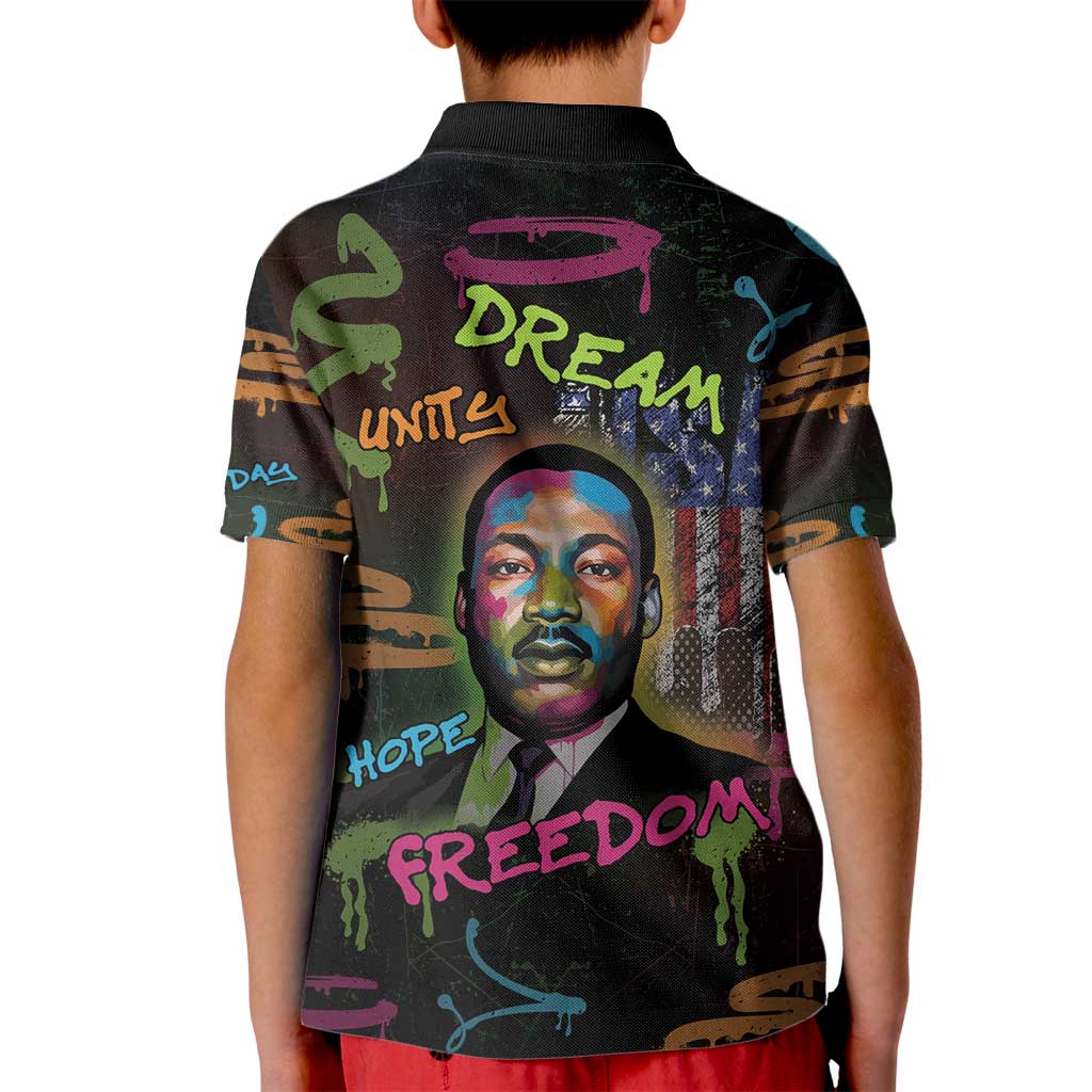 Martin Luther King Jr Day Kid Polo Shirt What Are You Doing For Others - Wonder Print Shop
