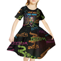 Martin Luther King Jr Day Kid Short Sleeve Dress What Are You Doing For Others - Wonder Print Shop