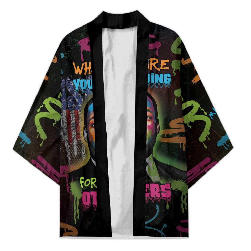 Martin Luther King Jr Day Kimono What Are You Doing For Others - Wonder Print Shop