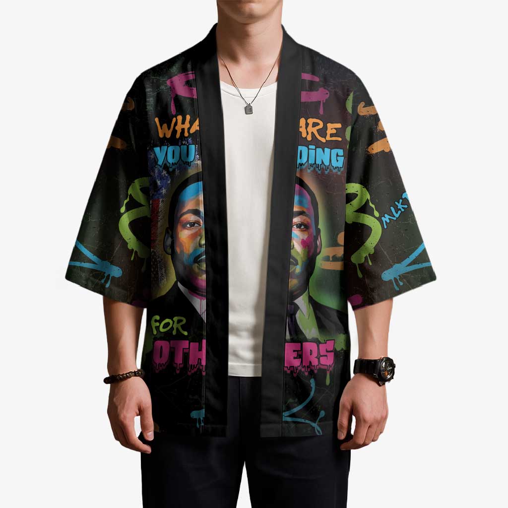 Martin Luther King Jr Day Kimono What Are You Doing For Others - Wonder Print Shop
