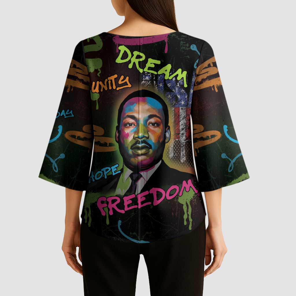 Martin Luther King Jr Day Kimono Sleeve Blouse What Are You Doing For Others - Wonder Print Shop