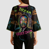 Martin Luther King Jr Day Kimono Sleeve Blouse What Are You Doing For Others - Wonder Print Shop