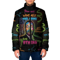 Martin Luther King Jr Day Padded Jacket What Are You Doing For Others - Wonder Print Shop