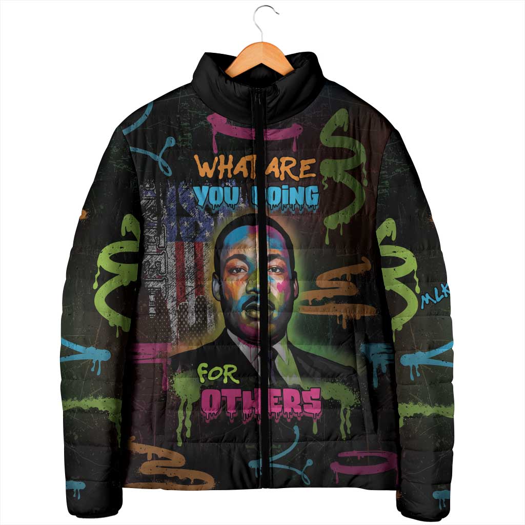 Martin Luther King Jr Day Padded Jacket What Are You Doing For Others - Wonder Print Shop