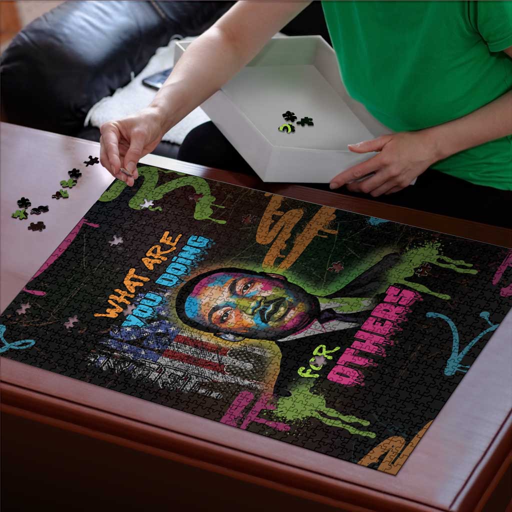 Martin Luther King Jr Day Puzzle What Are You Doing For Others - Wonder Print Shop