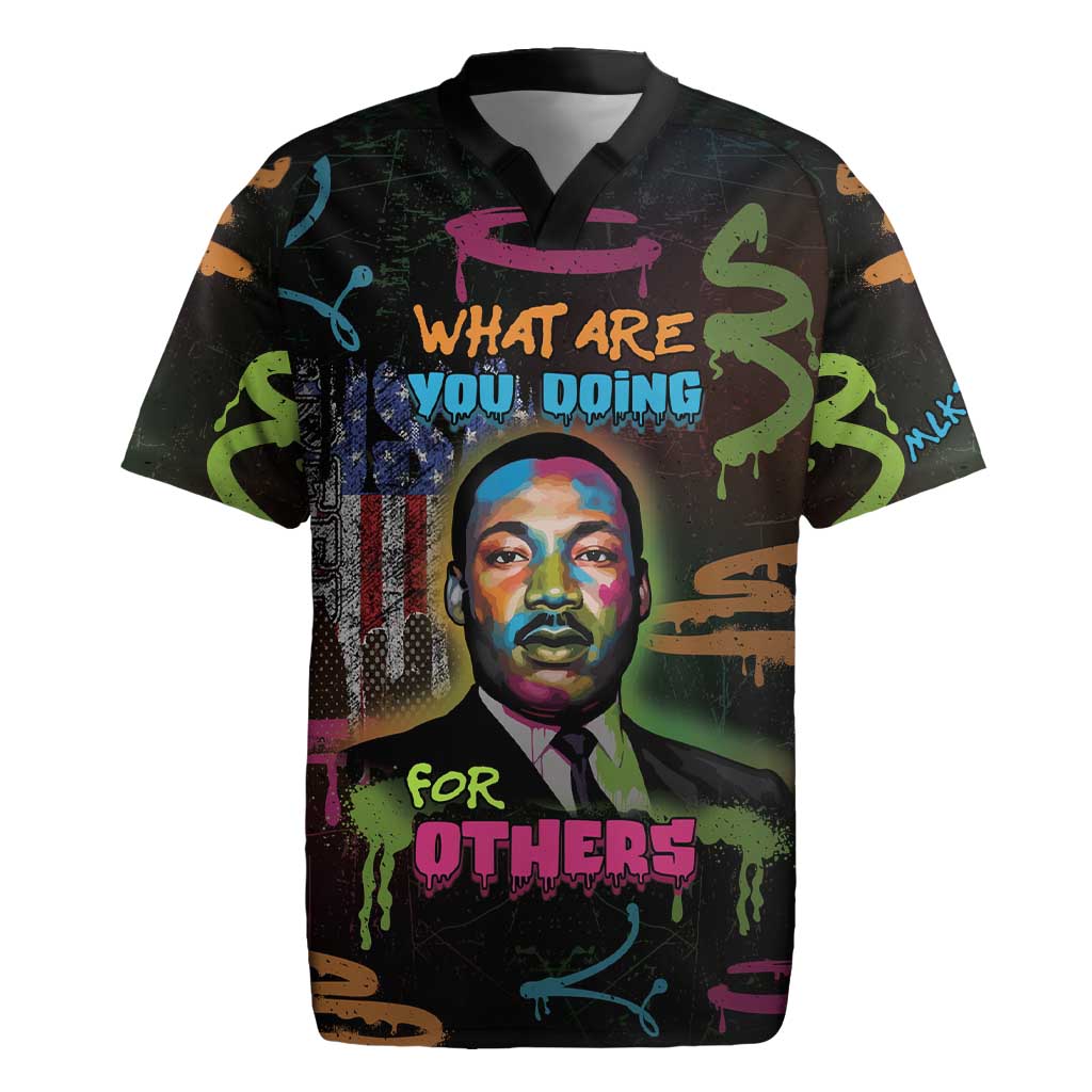Martin Luther King Jr Day Rugby Jersey What Are You Doing For Others - Wonder Print Shop