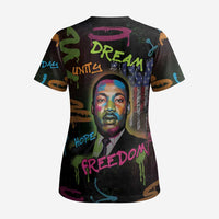 Martin Luther King Jr Day Scrub Top What Are You Doing For Others - Wonder Print Shop