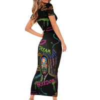 Martin Luther King Jr Day Short Sleeve Bodycon Dress What Are You Doing For Others - Wonder Print Shop