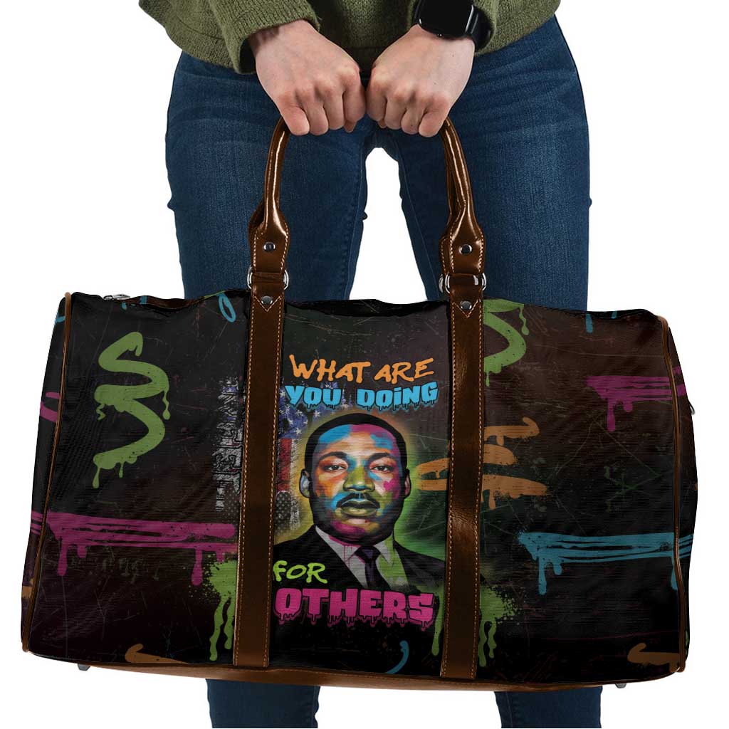 Martin Luther King Jr Day Travel Bag What Are You Doing For Others - Wonder Print Shop