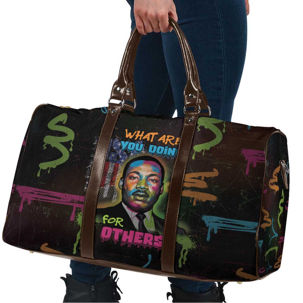 Martin Luther King Jr Day Travel Bag What Are You Doing For Others - Wonder Print Shop