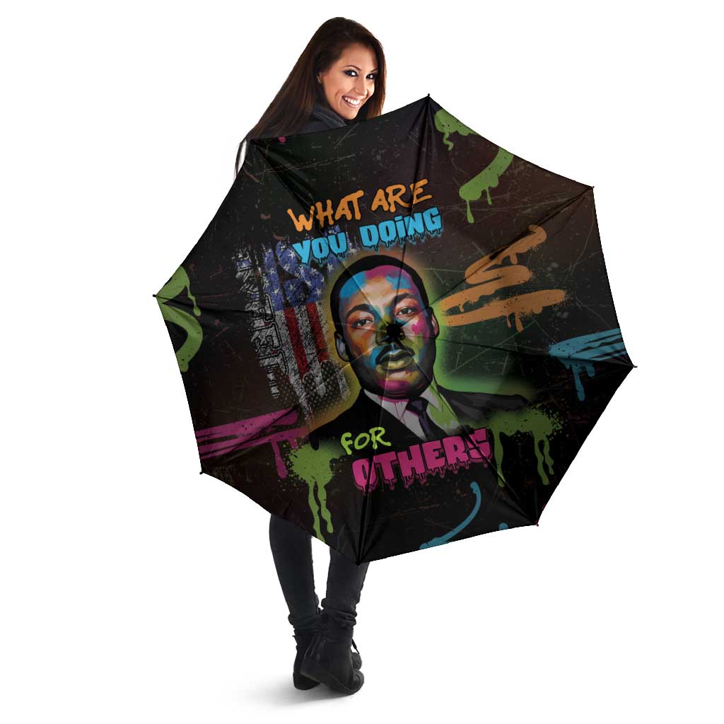 Martin Luther King Jr Day Umbrella What Are You Doing For Others - Wonder Print Shop