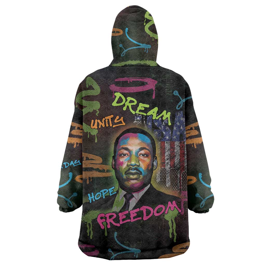 Martin Luther King Jr Day Wearable Blanket Hoodie What Are You Doing For Others - Wonder Print Shop