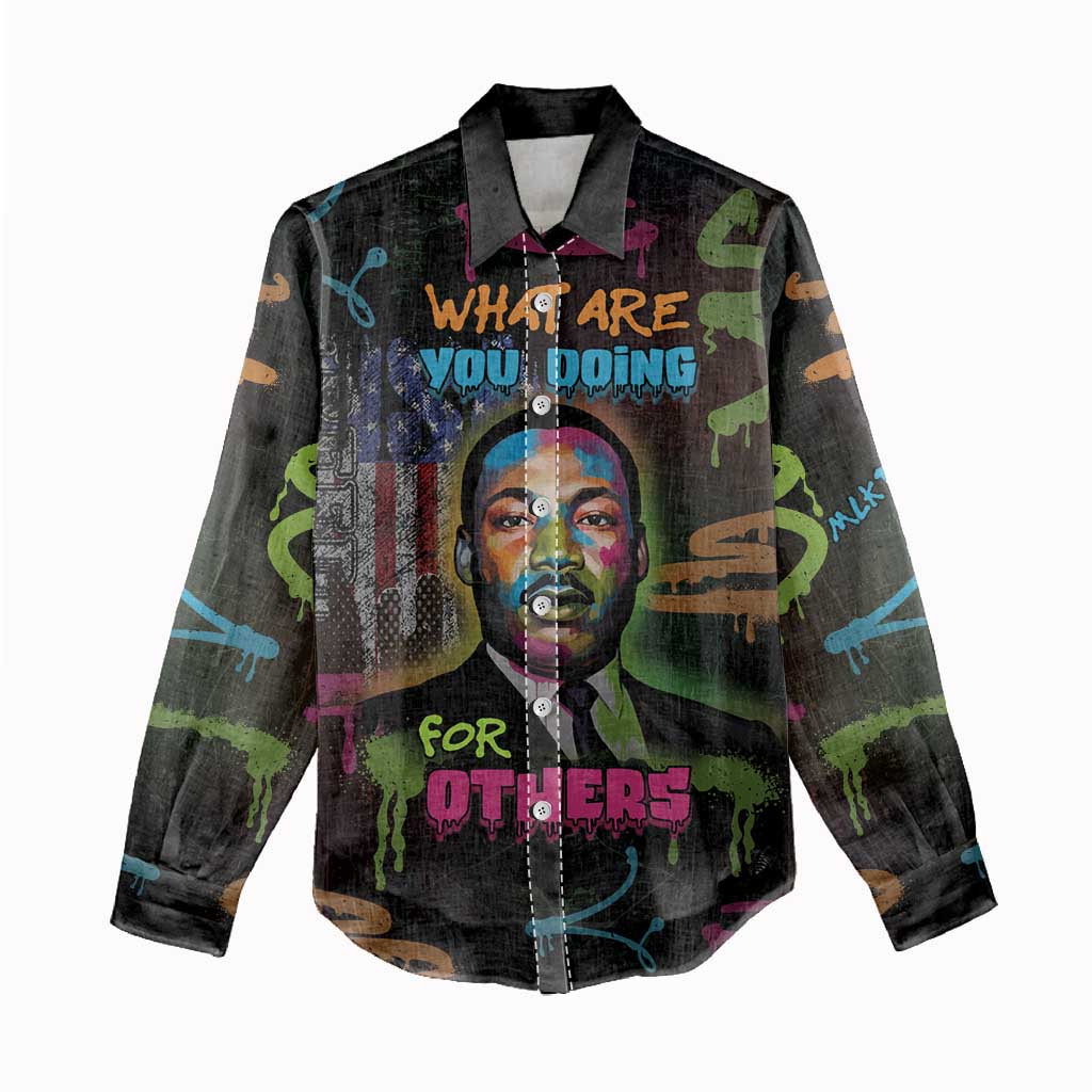 Martin Luther King Jr Day Women Casual Shirt What Are You Doing For Others - Wonder Print Shop