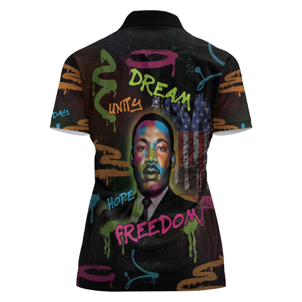 Martin Luther King Jr Day Women Polo Shirt What Are You Doing For Others - Wonder Print Shop
