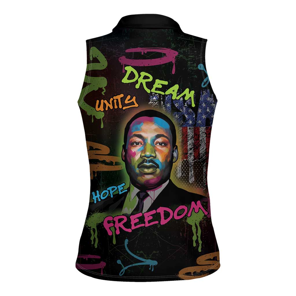 Martin Luther King Jr Day Women Sleeveless Polo Shirt What Are You Doing For Others - Wonder Print Shop