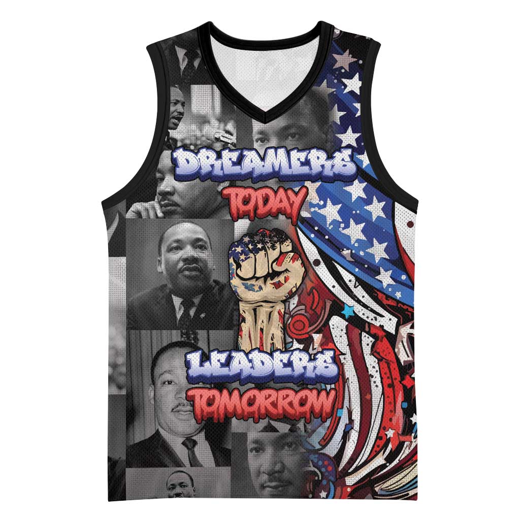 Martin Luther King Jr Day Basketball Jersey Dreamers Today Leaders Tomorrow - Wonder Print Shop
