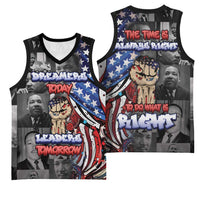 Martin Luther King Jr Day Basketball Jersey Dreamers Today Leaders Tomorrow - Wonder Print Shop