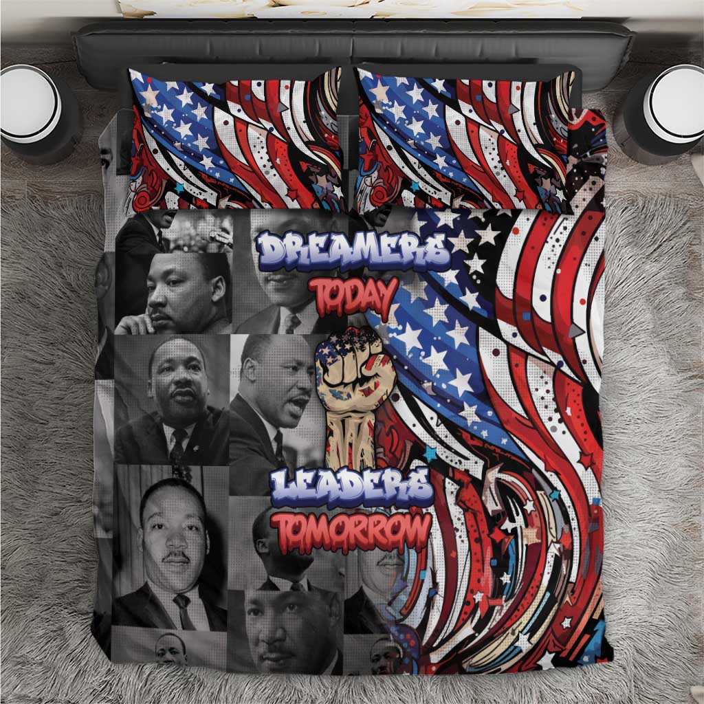 Martin Luther King Jr Day Bedding Set Dreamers Today Leaders Tomorrow - Wonder Print Shop