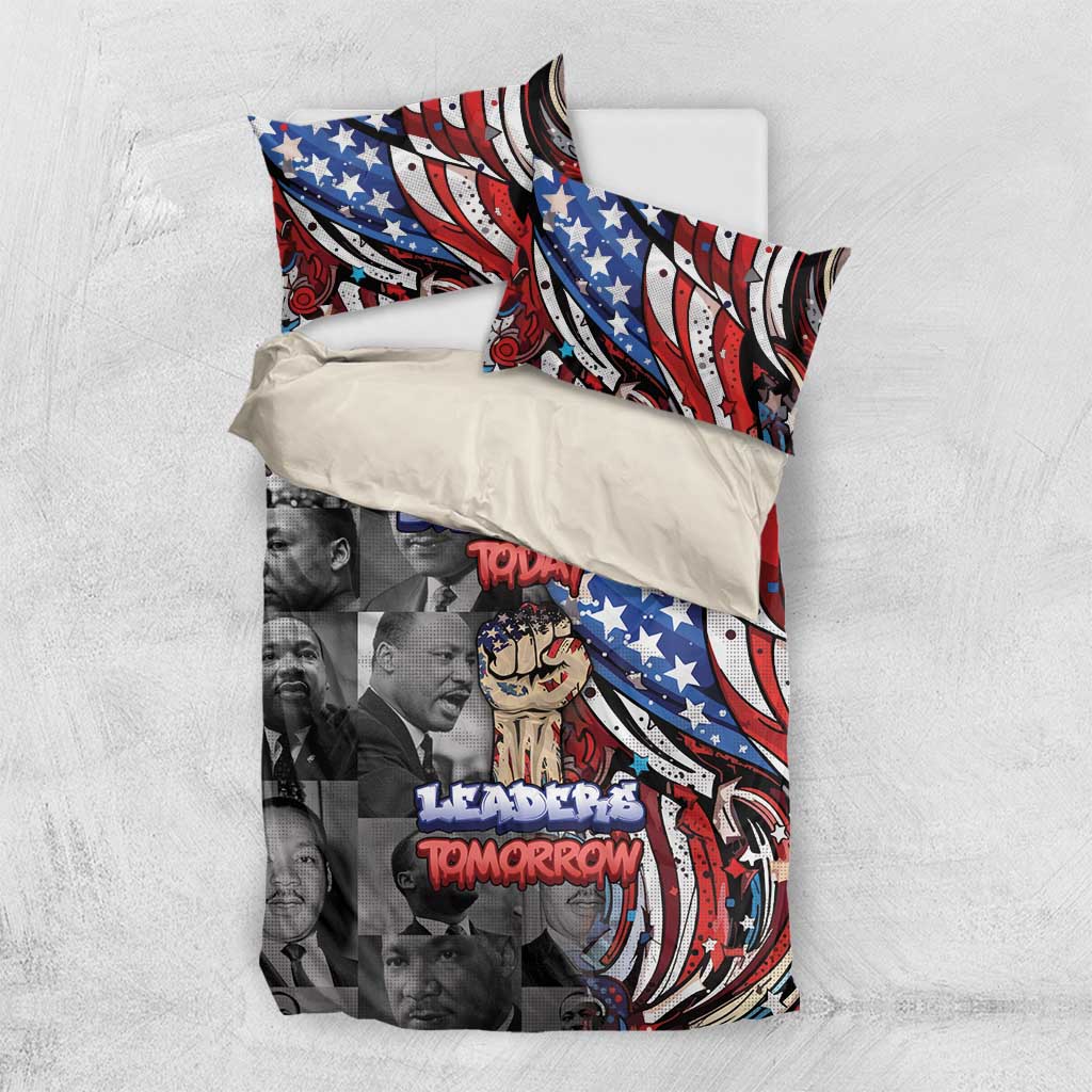 Martin Luther King Jr Day Bedding Set Dreamers Today Leaders Tomorrow - Wonder Print Shop