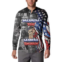 Martin Luther King Jr Day Button Sweatshirt Dreamers Today Leaders Tomorrow - Wonder Print Shop