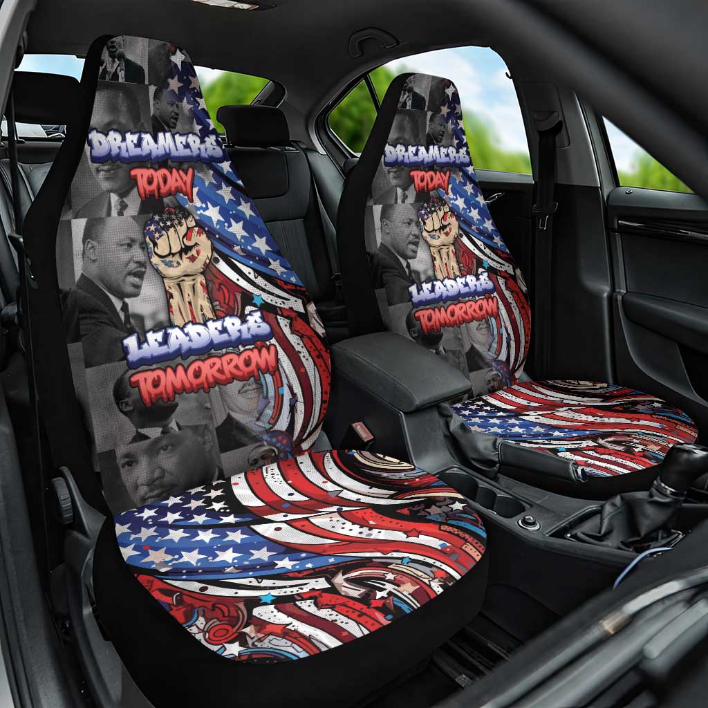 Martin Luther King Jr Day Car Seat Cover Dreamers Today Leaders Tomorrow - Wonder Print Shop