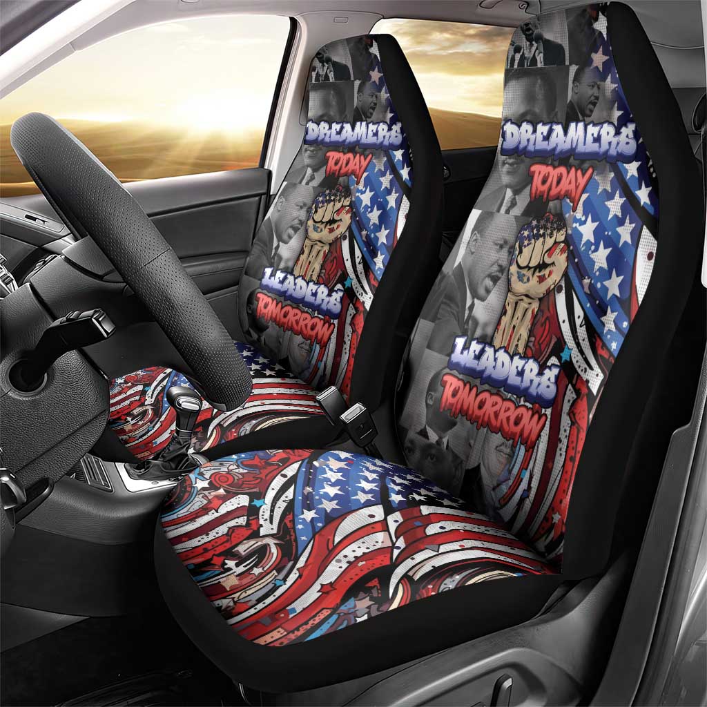 Martin Luther King Jr Day Car Seat Cover Dreamers Today Leaders Tomorrow - Wonder Print Shop