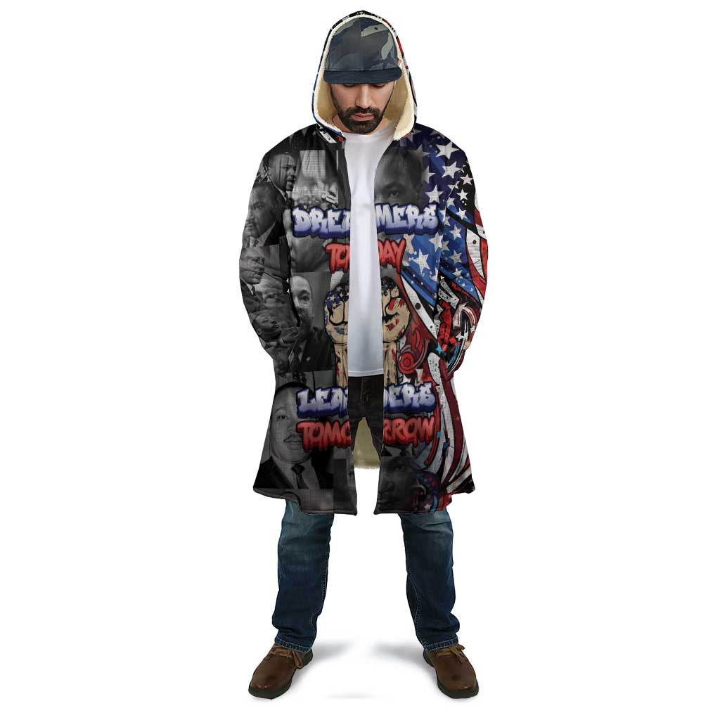 Martin Luther King Jr Day Cloak Dreamers Today Leaders Tomorrow - Wonder Print Shop