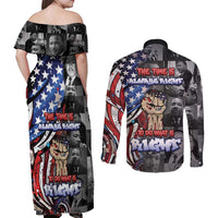 Martin Luther King Jr Day Couples Matching Off Shoulder Maxi Dress and Long Sleeve Button Shirt Dreamers Today Leaders Tomorrow - Wonder Print Shop
