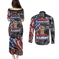 Martin Luther King Jr Day Couples Matching Puletasi and Long Sleeve Button Shirt Dreamers Today Leaders Tomorrow - Wonder Print Shop