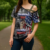 Martin Luther King Jr Day Cross Shoulder Shirt Dreamers Today Leaders Tomorrow - Wonder Print Shop